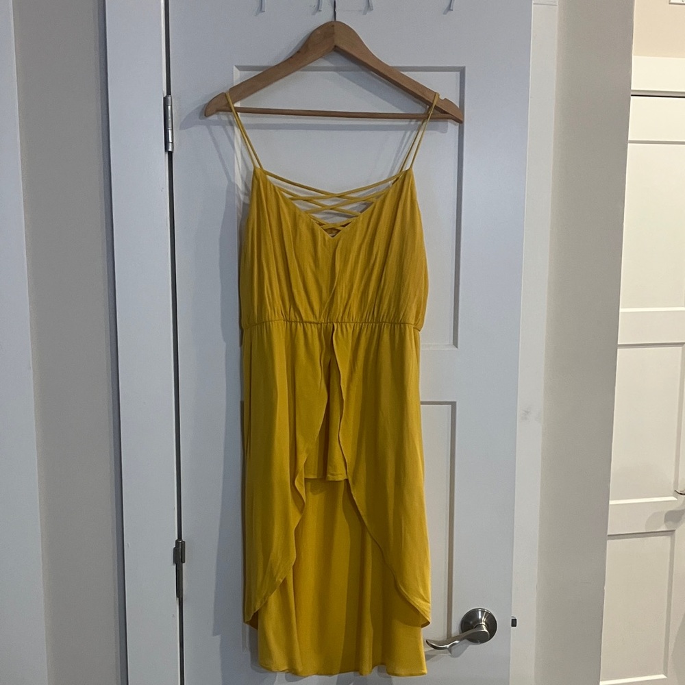 Maurices Yellow High Low Dress